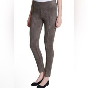 ANDREW MARC Faux Suede Pull-on Pants M NWOT